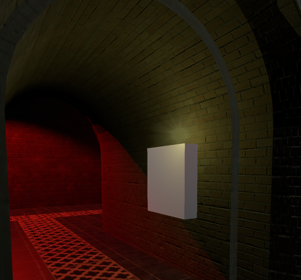 The hack in action: a camera pointed at pure green outside the map.